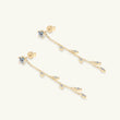 1.38 Carat Moissanite 925 Sterling Silver Leaf Earrings - Rosa Apparel