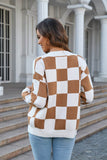 Angel Wings Button-Up V-Neck Dropped Shoulder Cardigan - Rosa Apparel