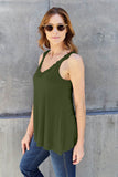 Basic Bae Full Size Lace Detail V-Neck Sleeveless Cutout Cami - Rosa Apparel