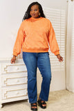 Basic Bae Round Neck Dropped Shoulder Sweatshirt - Rosa Apparel