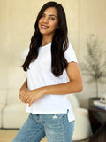 Basic Bae Full Size Round Neck Short Sleeve T-Shirt - Rosa Apparel