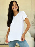 Basic Bae Full Size Round Neck Short Sleeve T-Shirt - Rosa Apparel