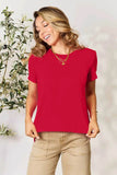 Basic Bae Full Size Round Neck Short Sleeve T-Shirt - Rosa Apparel