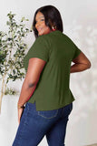Basic Bae Full Size Round Neck Short Sleeve T-Shirt - Rosa Apparel