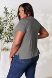 Basic Bae Full Size Round Neck Short Sleeve T-Shirt - Rosa Apparel