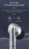 DZ-iTech Wireless Earbuds J8 Pro ANC ENC Double Noise Cancelling Headsets TWS BT5.3 - Rosa Apparel