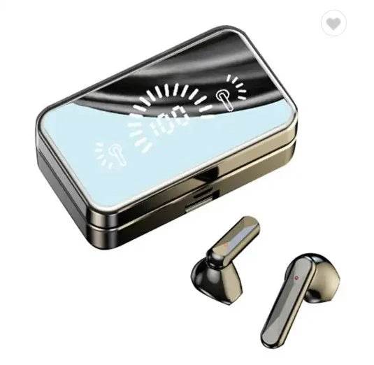 DZ-iTech Wireless Gaming TWS Earbuds S20, 1200mAh Battery, Mirror LCD Power Display - Rosa Apparel