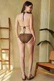 Davi & Dani Halter Skirt Bikini Swim Set - Rosa Apparel