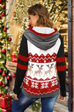 Double Take Full Size Christmas Drawstring Long Sleeve Hoodie - Rosa Apparel