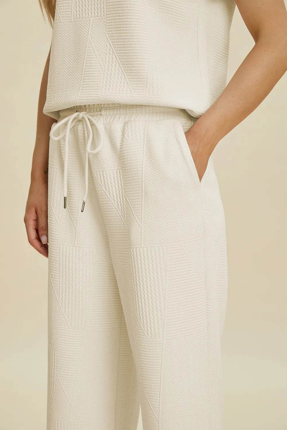 Double Take Full Size Collared Neck Short Sleeve Top and Pants Set - Rosa Apparel