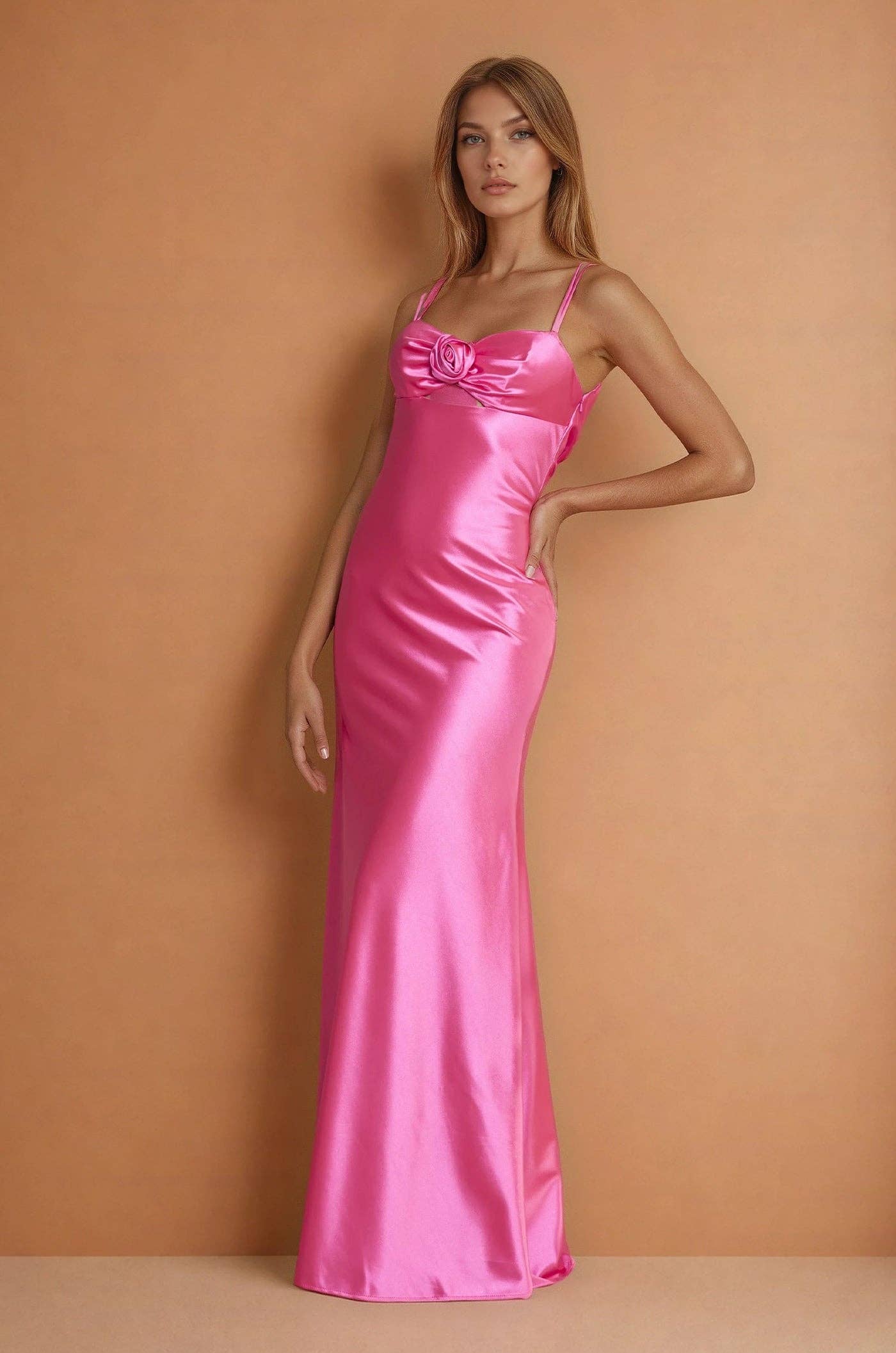 Dylan & Davids Satin Sweetheart Column Prom Dress 1504