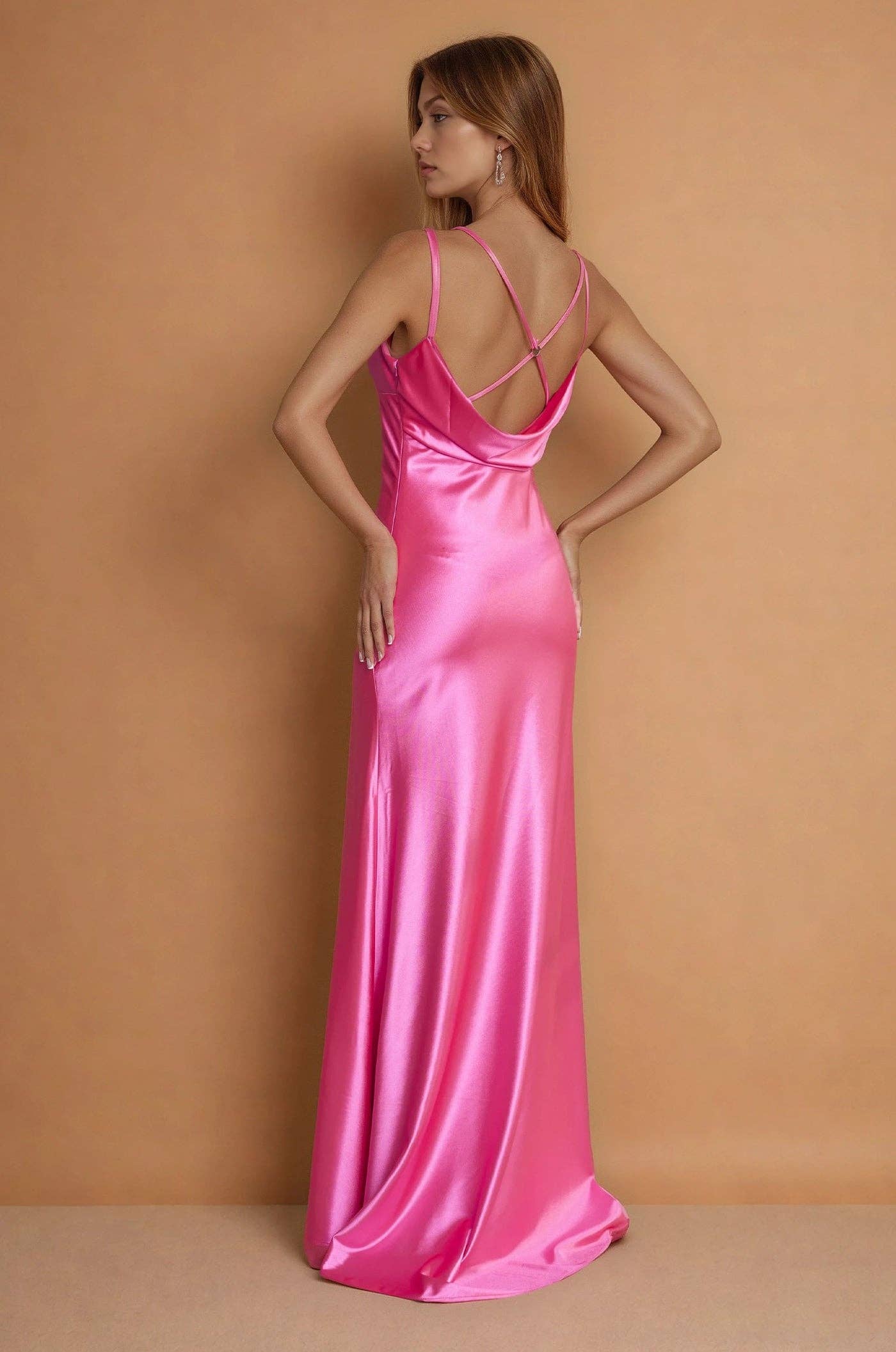 Dylan & Davids Satin Sweetheart Column Prom Dress 1504