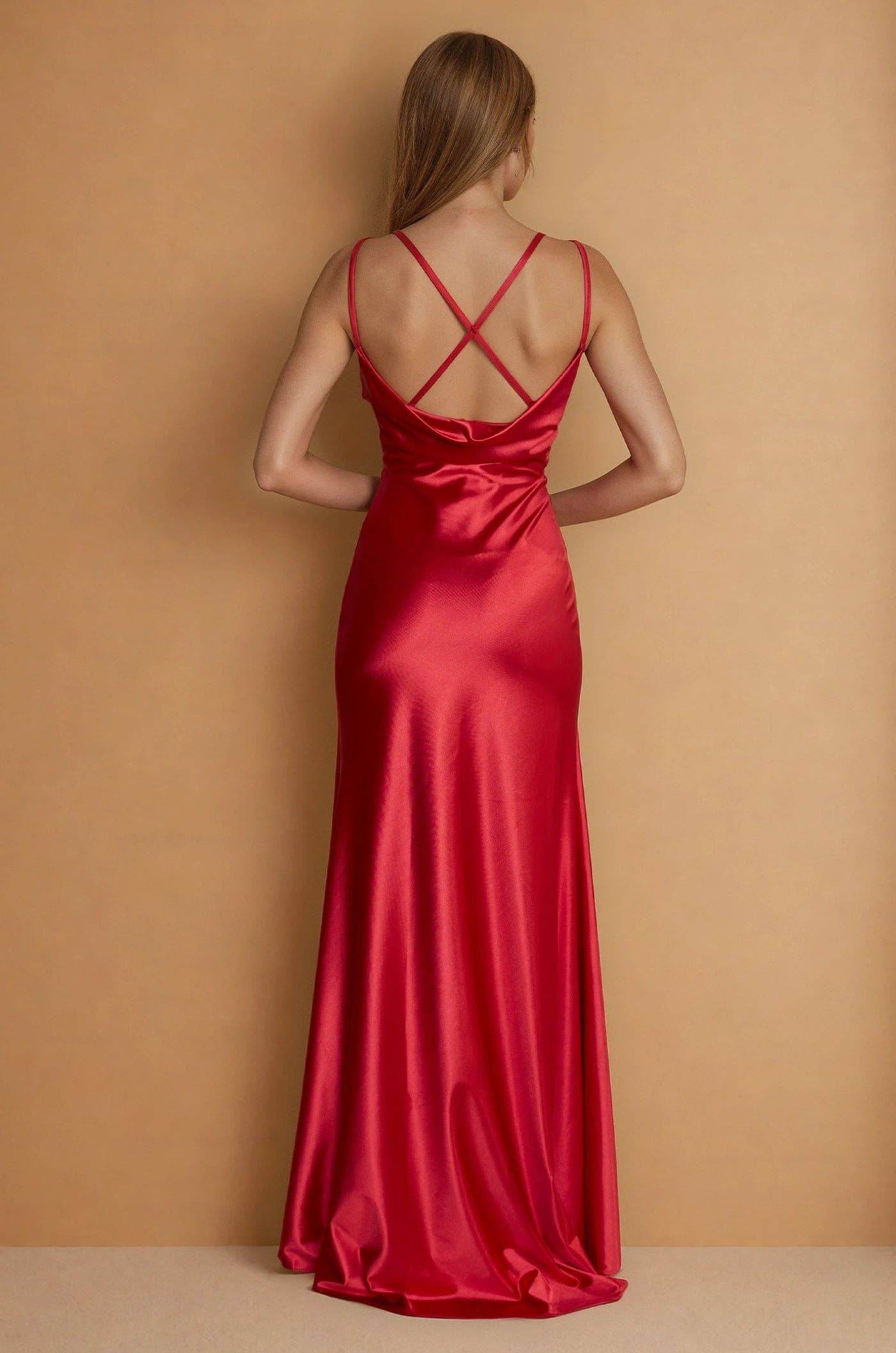 Dylan & Davids Satin Sweetheart Column Prom Dress 1504