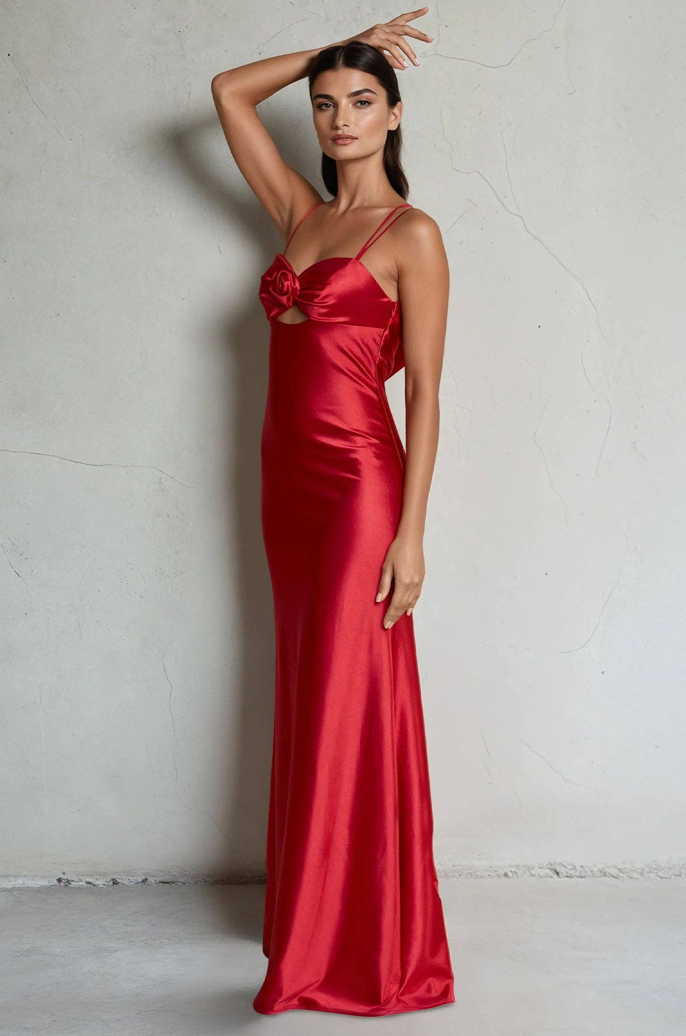 Dylan & Davids Satin Sweetheart Column Prom Dress 1504