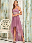 Ever Pretty Modest High-Low Sleeveless Tulle Prom Dress - Rosa Apparel
