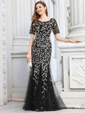 Sequin Shiny Fishtail Tulle Dresses - Rosa Apparel