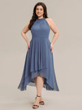 Ever Pretty Sleeveless Halter Neck A-Line High-Low Chiffon Dress