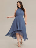 Ever Pretty Sleeveless Halter Neck A-Line High-Low Chiffon Dress