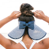Foldable Bow Stripe Visor
