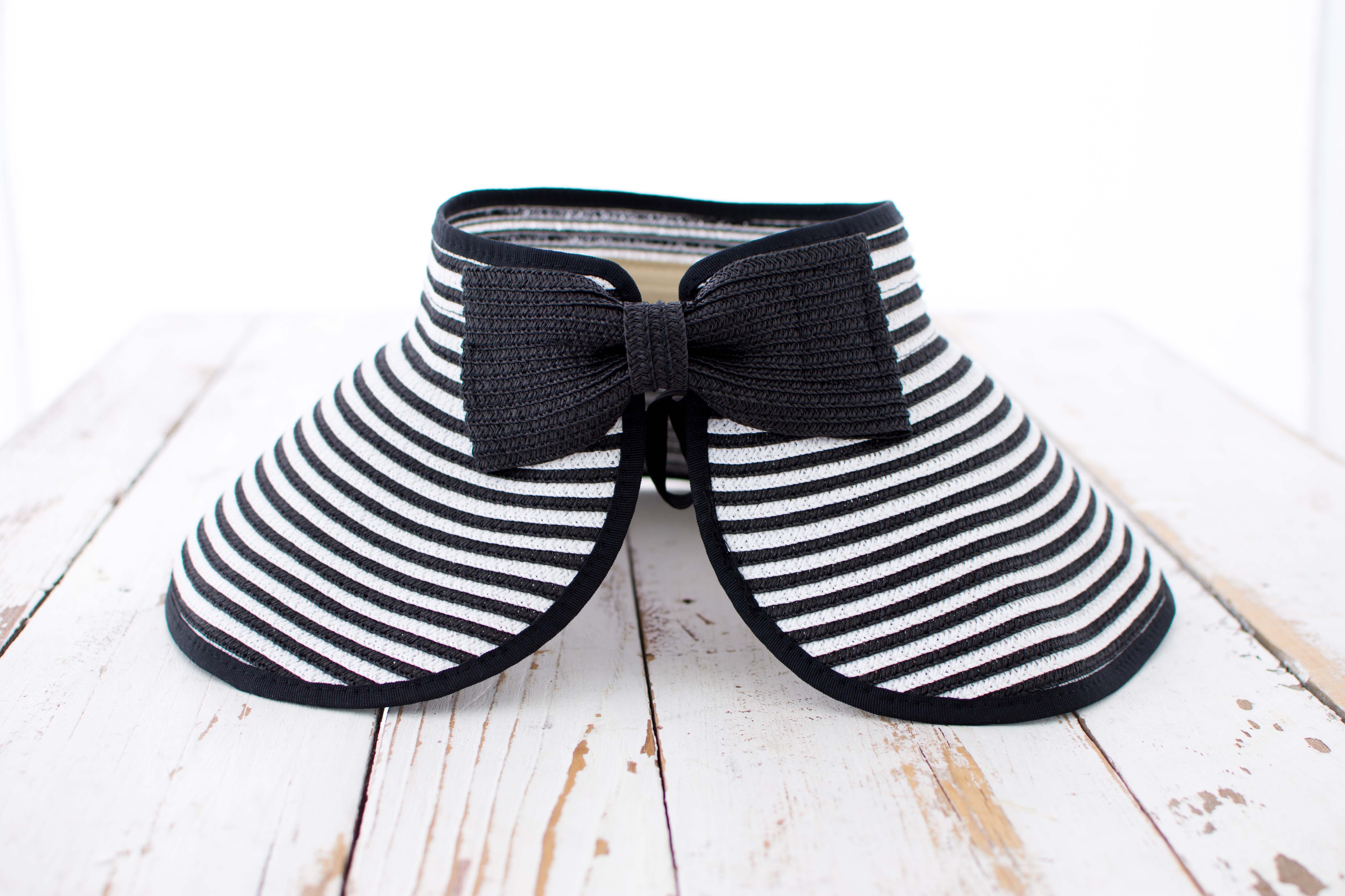 Foldable Bow Stripe Visor