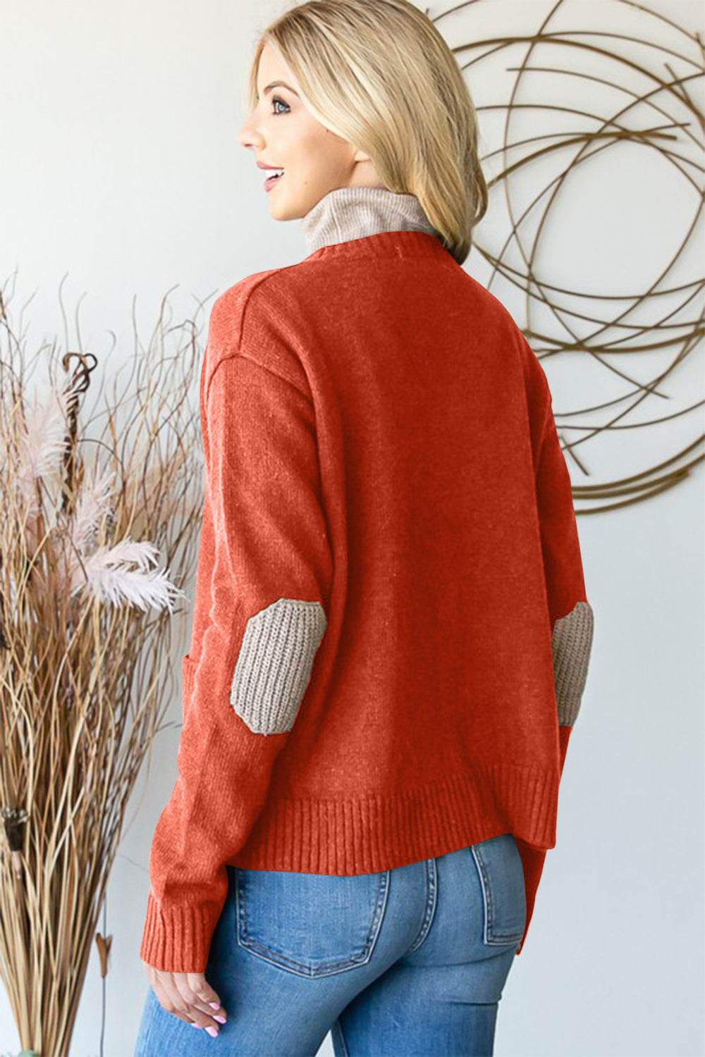 Heimish Full Size Long Sleeve V Neck Button Down Cardigan - Rosa Apparel