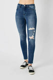 Judy Blue Full Size High Waist Distressed Skinny Jeans Style 82581 - Rosa Apparel