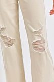 Judy Blue Full Size High Waist Distressed Wide Leg Jeans Style 88823 - Rosa Apparel