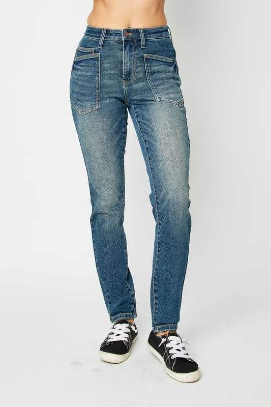 Judy Blue Full Size High Waist Skinny Jeans Style 88687 - Rosa Apparel