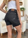 Judy Blue Full Size High Waist Tummy Control Denim Shorts Style #: 150252 - Rosa Apparel