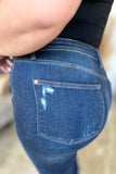 Judy Blue High Waist Rigid Magic Heavy Destroy Straight Jeans 88819 - Rosa Apparel