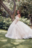 Juliet 3D Floral Puff Sleeve Ball Gown JT1465H - Rosa Apparel