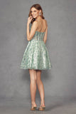 Juliet Baby Doll Glitter Corset Homecoming Cocktail Dress JT977U - Rosa Apparel