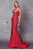 Juliet Beaded Lace-Up Back Mermaid Gown 276 - Rosa Apparel