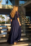 Juliet Beaded Two-Piece Draped Ruched Gown JTM21L