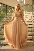 Juliet Beaded Two-Piece Draped Ruched Gown JTM21L