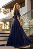 Juliet Beaded Two-Piece Draped Ruched Gown JTM21L