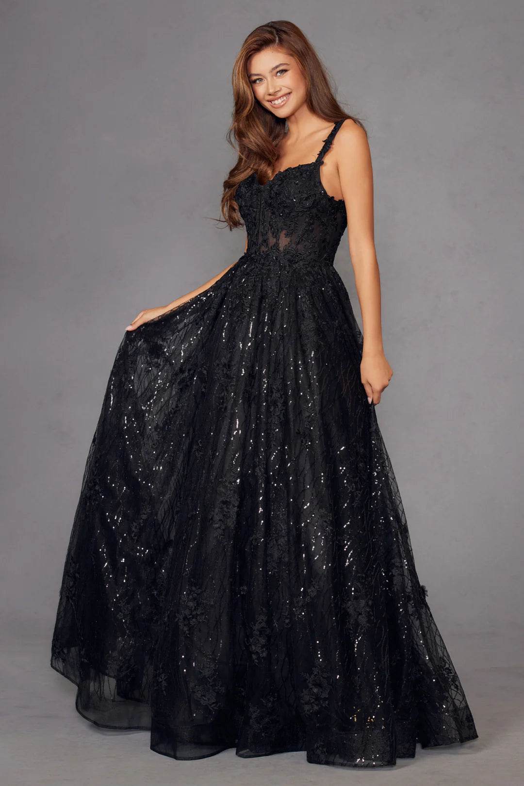 Juliet Elegant Lace Appliqué Sweetheart A-Line Gown JT2495A - Rosa Apparel