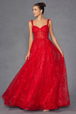 Juliet Elegant Lace Appliqué Sweetheart A-Line Gown JT2495A - Rosa Apparel