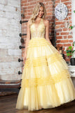 Juliet Halter Ruffled A-line Slit Gown JT2556S - Rosa Apparel