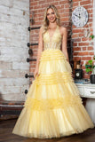 Juliet Halter Ruffled A-line Slit Gown JT2556S - Rosa Apparel