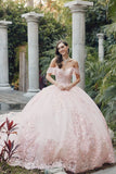 Juliet Off-The-Shoulder Embroidery Back Bow Quinceanera Ball Gown - JT1458J - Rosa Apparel