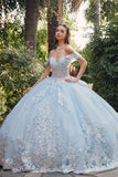 Juliet Off-The-Shoulder Embroidery Back Bow Quinceanera Ball Gown - JT1458J - Rosa Apparel