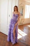 Juliet Print Sleeveless A-line Tiered Gown JT2508A - Rosa Apparel