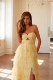 Juliet Print Sleeveless A-line Tiered Gown JT2508A - Rosa Apparel
