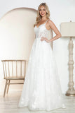 Juliet Sleeveless A-Line Skirt Floral Corset and Straps Wedding Dress - JT2495AW - Rosa Apparel