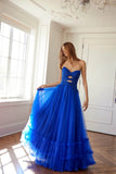 Juliet Strapless A-line Ruffled Gown JT2561S - Rosa Apparel