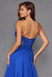 Juliet Strapless A-line Ruffled Gown JT2561S - Rosa Apparel