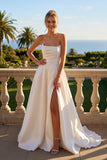 Juliet Swoop Neckline A-Line Satin Wedding Dress JT2885CW
