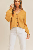 MABLE Long Sleeve Button Down Sweater Cardigan - Rosa Apparel