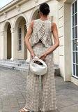 Miss Sparkling Gingham Pants & Top Set